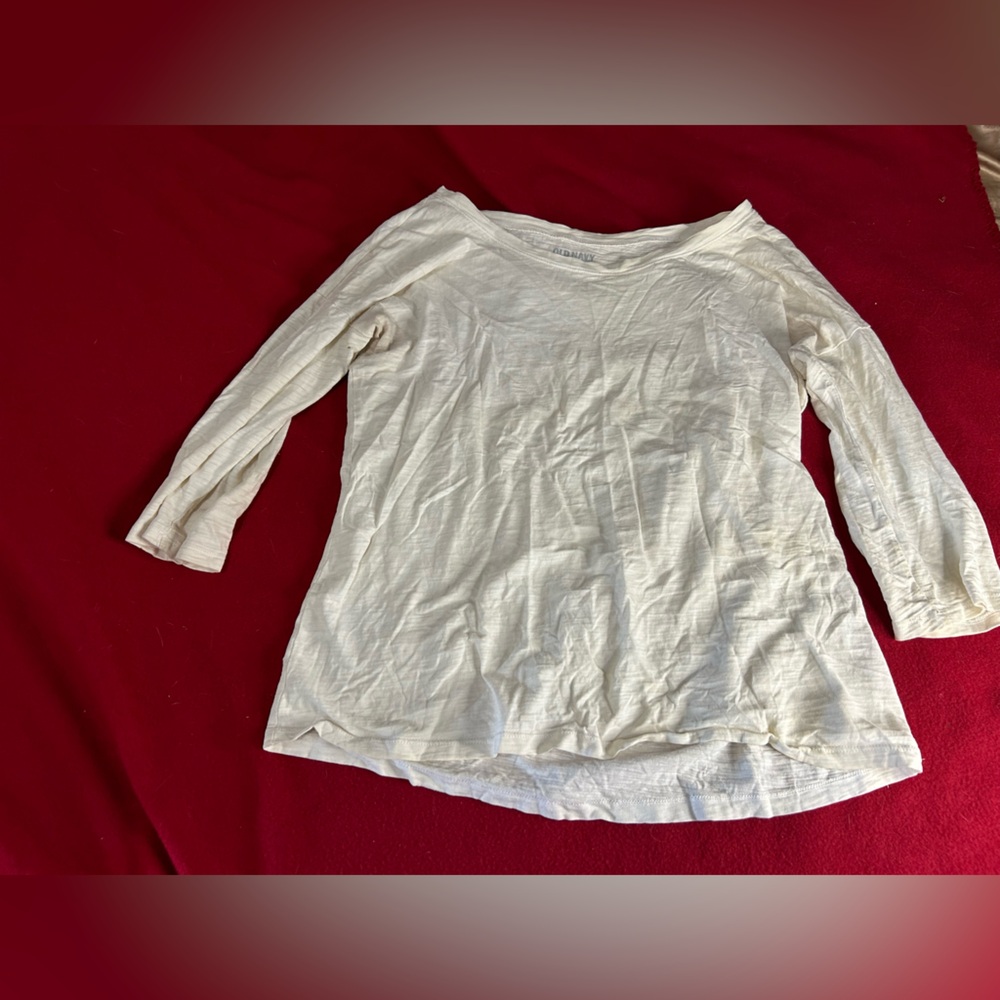 White old navy long sleeve
